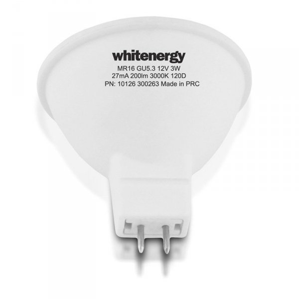 Whitenergy Żarówka LED MR16 GU5.3 7W 556lm Ciepła biała Mleczna