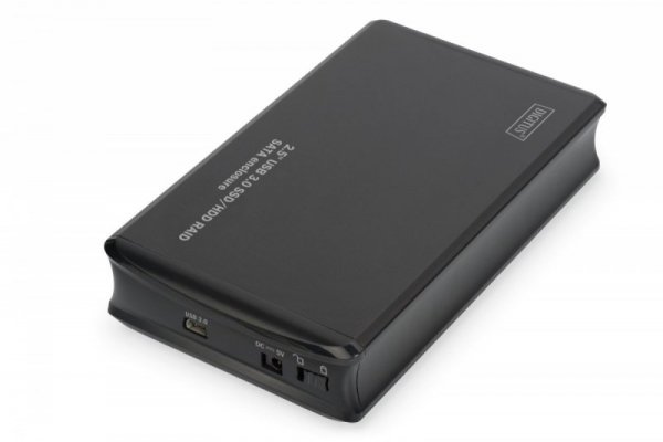 Digitus Obudowa zewnętrzna USB 3.0 na dysk SSD/HDD 2.5 cala RAID SATA, JBOD, RAID0, RAID1, Aluminiowa