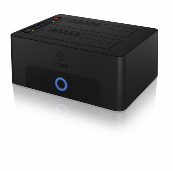 IcyBox Stacja dokująca/klonująca IB-1232CL-U3 2x2,5&quot; lub 3,5&quot;  SATA HDD, UASP & SATA III ( 6GBits/s )