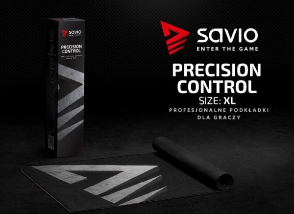 Elmak Podkładka pod mysz gaming SAVIO Precision Control XL 900x400x3mm, obszyta