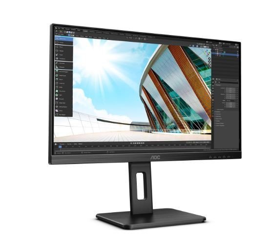 AOC Monitor 27P2C 27 IPS HDMI DP USB-C KVM Pivot