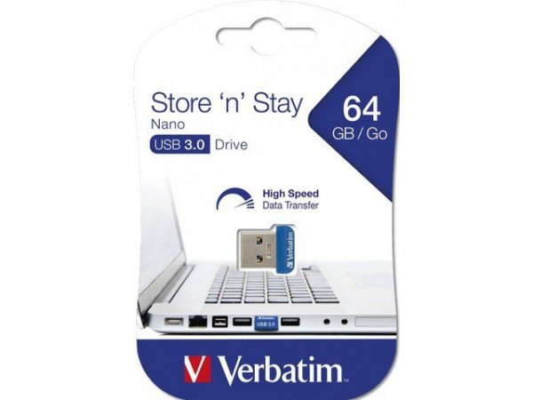 Verbatim Pendrive 64GB Nano Store USB 3.0