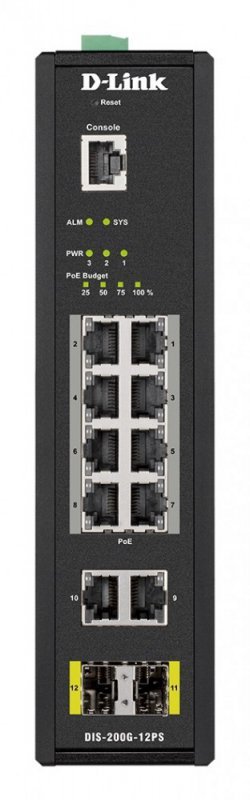 D-Link Switch przemysłowy DIS-200G-12S 10x1Gb 2xSFP