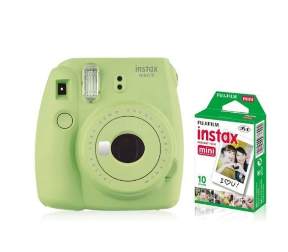 Fujifilm Aparat Instax Mini 9 zielony + wkład 10 sztuk zdjęć