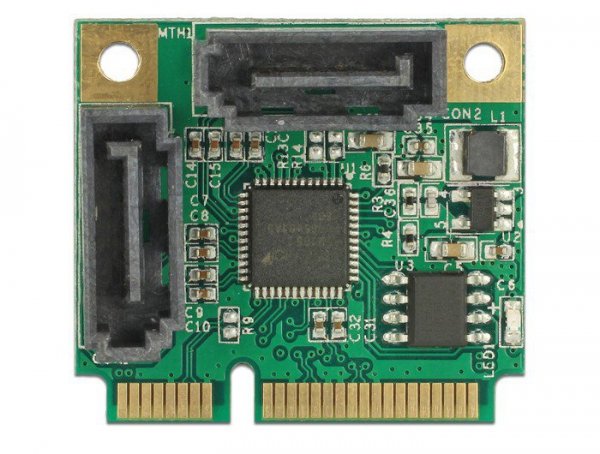 Delock Karta rozszerzeń Mini PCIe 2x SATA 6Gb/s