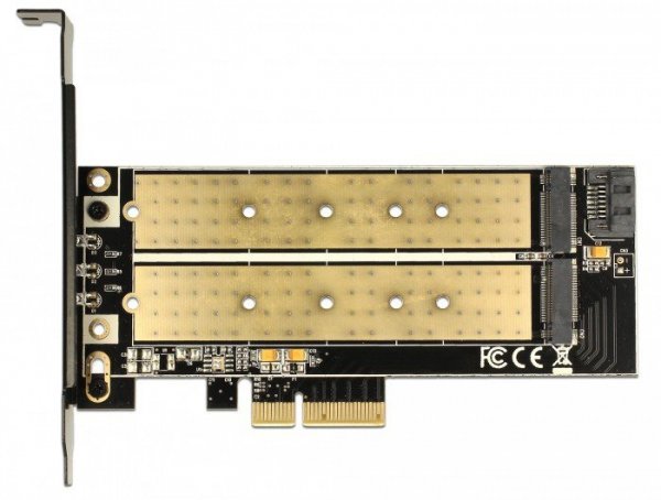 Delock Karta rozszerzeń PCI Express 4x PCIe 2x internal M.2