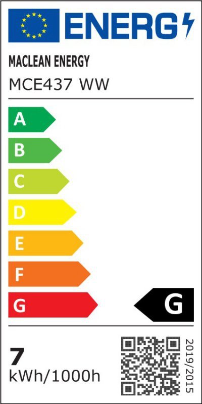 Maclean Żarówka LED GU10 7W MCE437 WW