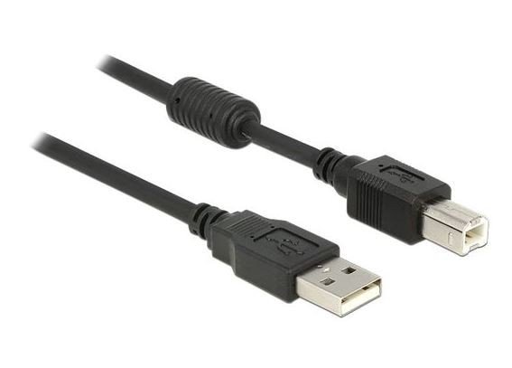 Delock Kabel USB-A(M)-USB-B(M) 2.0 1m czarny