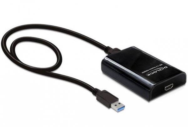 Delock Adapter USB MICRO( F) 3.0-HDMI + kabel USB MICRO-&gt;USB-A