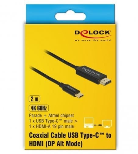 Delock Kabel USB-C(M)-HDMI(M) 2M czarny