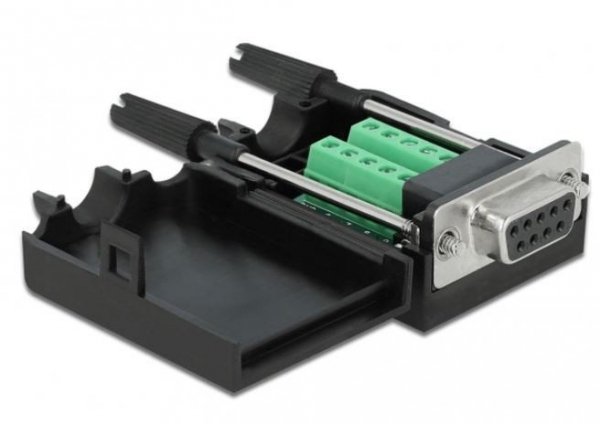 Delock Adapter TERMINAL BLOCK 10PIN-&gt;SERIAL 9PIN DB9 (COM)(F)