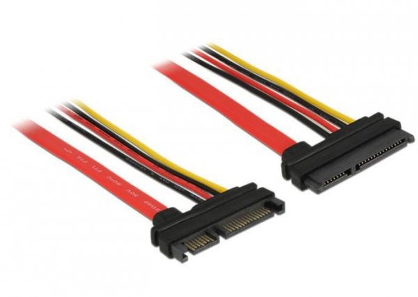 Delock Przedłużacz SATA 22 PIN M/F 10cm