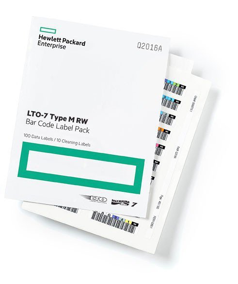 Hewlett Packard Enterprise HPE LTO-7 TypM RW Bar Code Label Pack Q2016A
