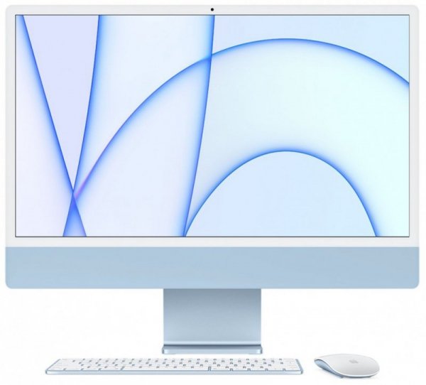 Apple 24 cale iMac Retina 4.5K: M1, 8/8, 8GB, 512GB - Niebieski