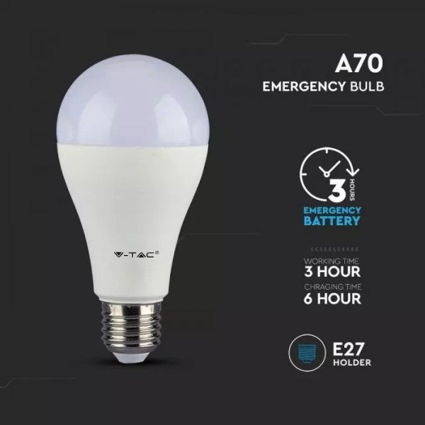 V-tac Żarówka LED Smart E27 9W A70 3000K