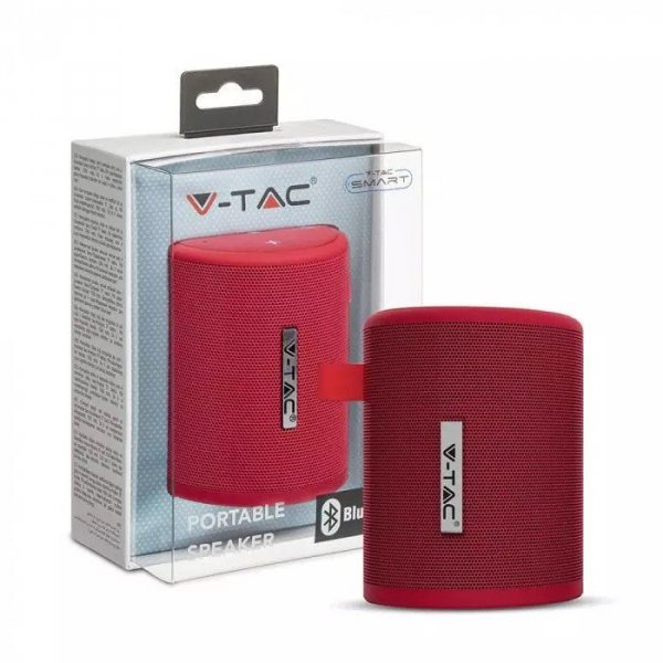 V-tac Przenośny głośnik Bluetooth Czerwony