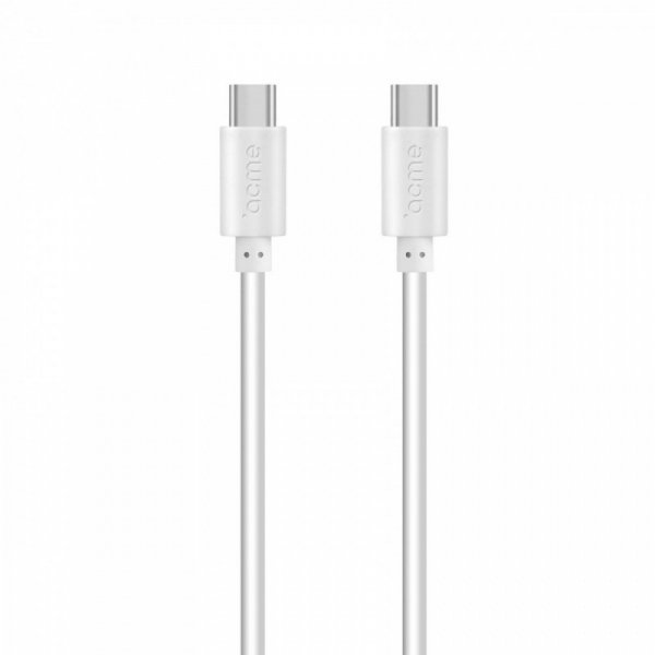 ACME Europe Kabel CB1051W USB-C(M)-USB-C(M), Power Delivery (PD60W), 1m, biały