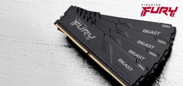 Kingston Pamięć DDR4 FURY Beast 128GB(4*32GB)/2666  CL16