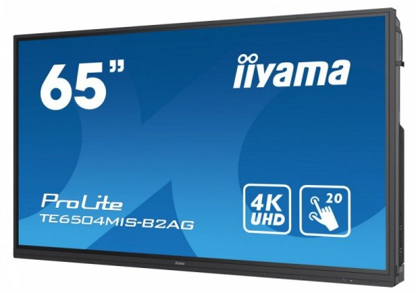 IIYAMA Monitor 65 cali TE6504MIS-B2AG PureTouch-IR,IPS,24/7,4K,USB-C,7H,S.PC