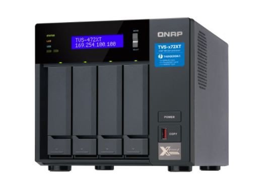 QNAP Serwer NAS TVS-472XT-i5-4G 4x0HDD 10GbE Thunderbolt 4GB