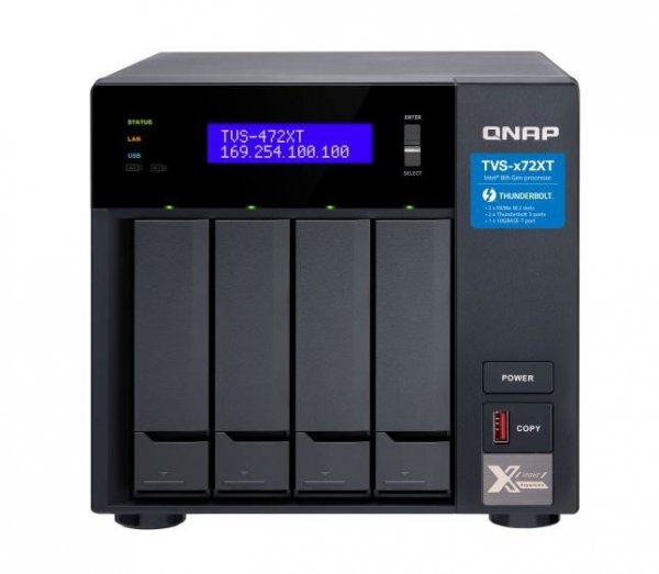 QNAP Serwer NAS TVS-472XT-i3-4G 4x0HDD Intel Core i3-8100T 4GB