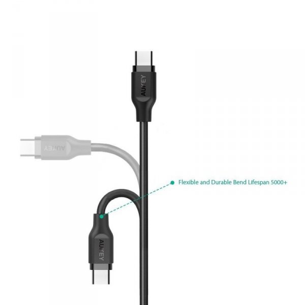 AUKEY CB-CD4 OEM kabel Quick Charge USB C-USB 3.0 | 1m | 5 Gbps | 3A | 60W PD | 20V