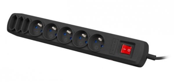 Armac Listwa zasilająca 1,5m czarna 1,5m   ARC8/15/CZ