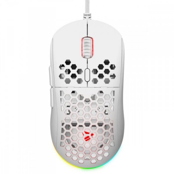 Elmak Mysz gamingowa SAVIO HEX-R White myszka mouse