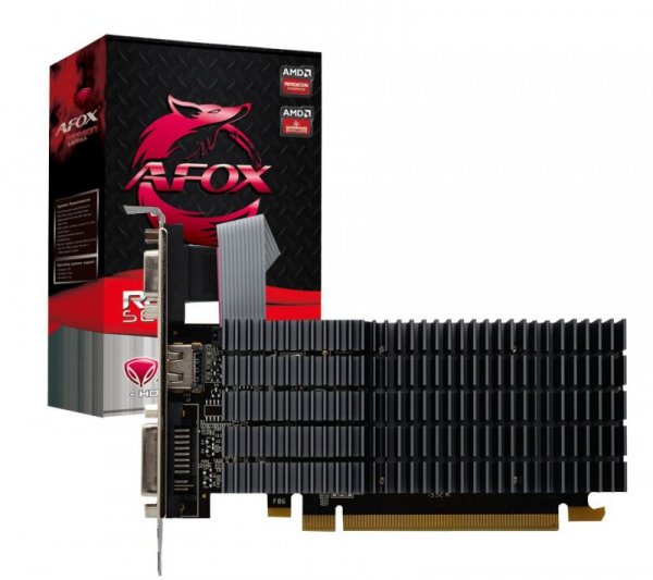 AFOX Karta graficzna - Radeon R5 220 1GB DDR3 64Bit DVI HDMI VGA LP Radiator V2