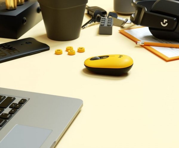 Logitech Mysz Pop Mouse Black & Yellow 910-006546