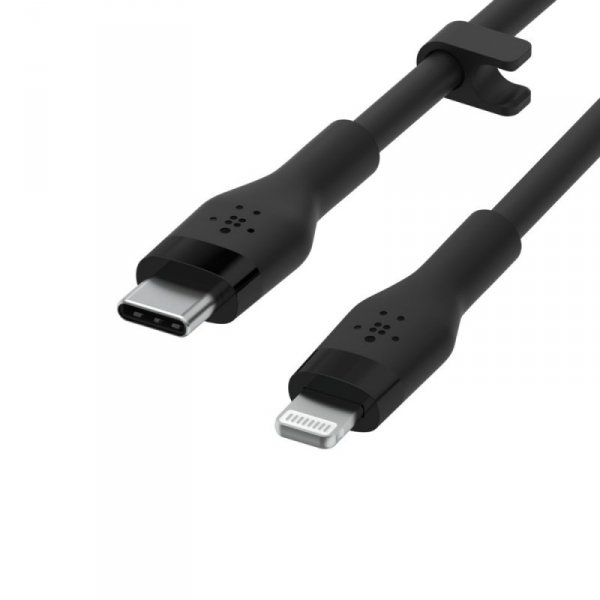 Belkin Kabel BoostCharge USB-C do Lightning silikonowy 1m, czarny