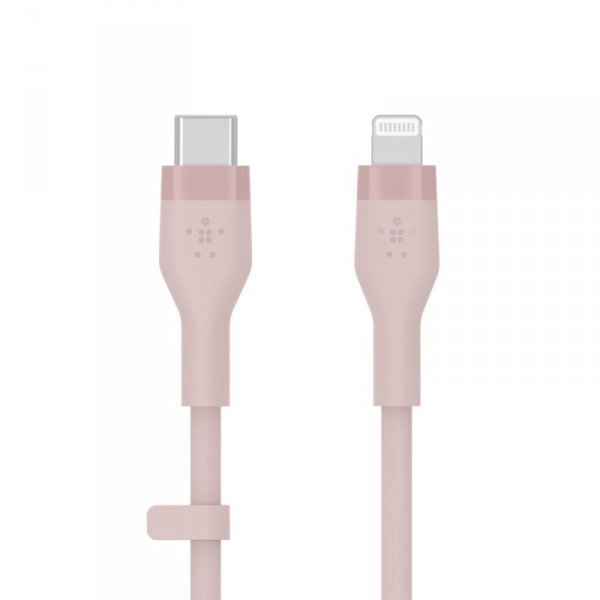 Belkin Kabel BoostCharge USB-C do Lightning silikonowy 1m, różowy