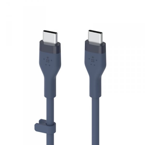 Belkin Kabel BoostCharge USB-C do USB-C 2.0 silikonowy 1m, niebieski