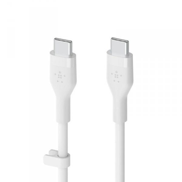 Belkin Kabel BoostCharge USB-C do USB-C 2.0 silikonowy 2m, biały