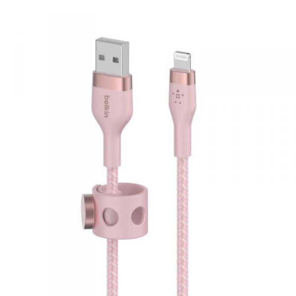 Belkin Kabel BoostCharge USB-A do Lightning silikonowy 2m, różowy