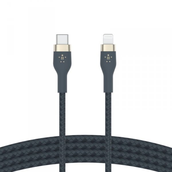 Belkin Kabel BoostCharge USB-C/Lightning Silikonowy w oplocie 2m niebieski