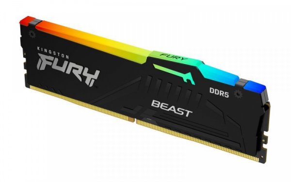 Kingston Pamięć DDR5 Fury Beast RGB 8GB(1*8GB)/6000 CL40