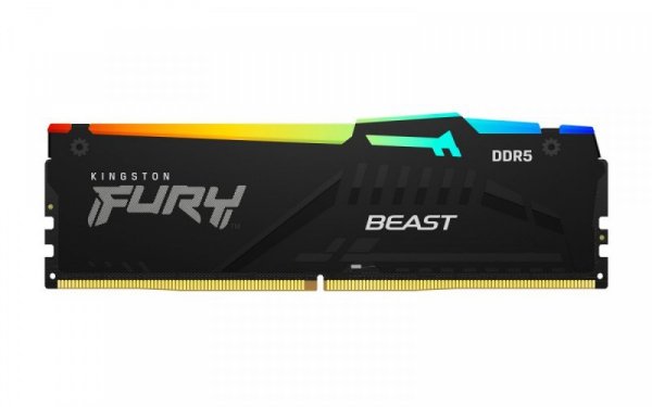 Kingston Pamięć DDR5 Fury Beast RGB 16GB(1*16GB)/4800 CL38