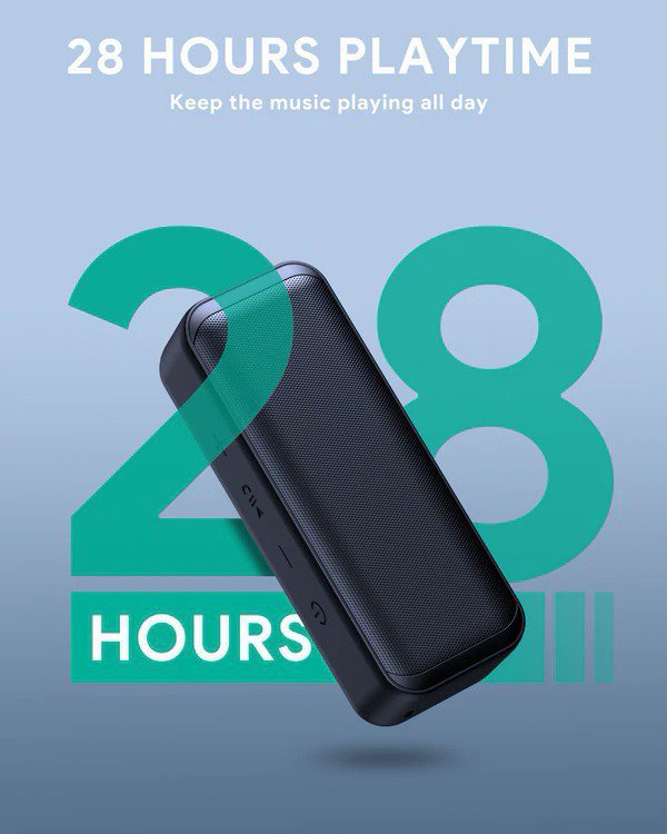 AUKEY SK-A2 Głośnik Bluetooth 5.0 | wodoodporny IPX7 | 28h | 10W | TWS