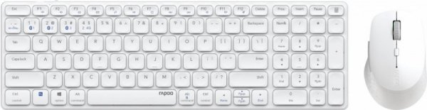 RAPOO Zestaw bezprzewodowy 9700 Blade biały
