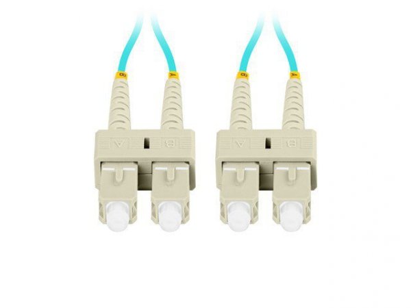 Lanberg Patchcord światłowodowy Mm Sc/Upc-Sc/Upc Duplex 3.0mm 5m Aqua