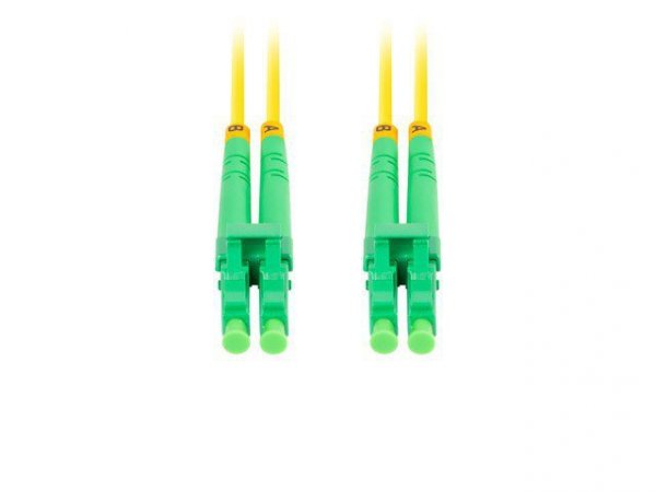 Lanberg Patchcord światłowodowy Sm Lc/Apc-Lc/Apc Duplex 3.0Mm 3M żółty