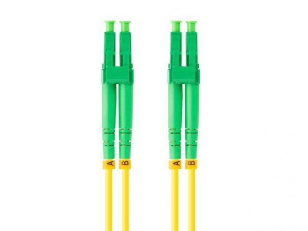 Lanberg Patchcord światłowodowy Sm Lc/Apc-Lc/Apc Duplex 3.0Mm 10M żółty