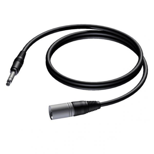 PROCAB Kabel XLR męski - 6.3 mm jack męski stereo 1.5m - CAB724/1.5