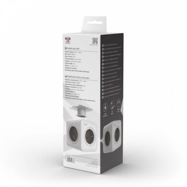 Savio Listwa zasilająca Powercube, 5 gniazd, przewód 3m, PC-03