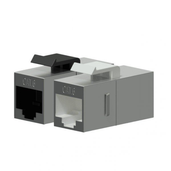 PROCAB Adapter Keystone CAT6 RJ45-RJ45 Ekranowany metalem - CAT6 RJ45-RJ45 - VCK510/S