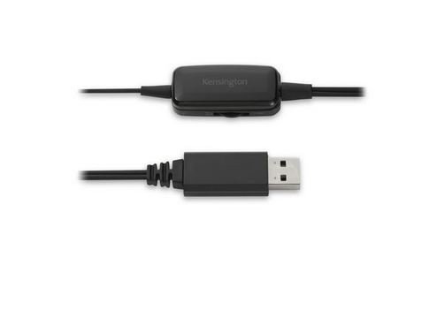 Kensington Słuchawki z mikrofonem USB-A mono z regulacją głośności