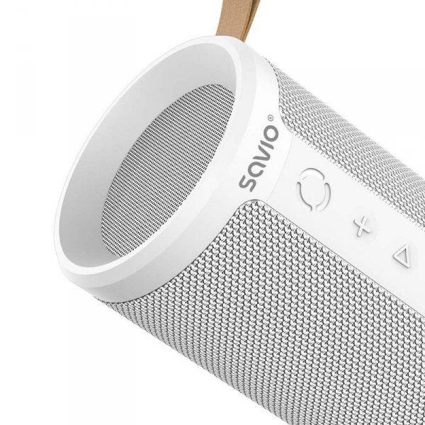 Savio Bezprzewodowy Głośnik Bluetooth, biały, BS-032