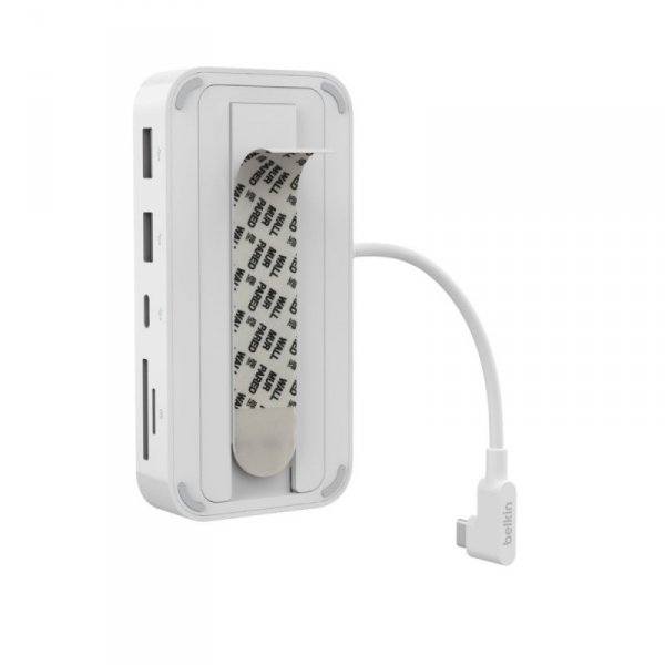 Belkin Wieloportowy koncentrator USB-C 6 w 1 z mocowaniem Biały