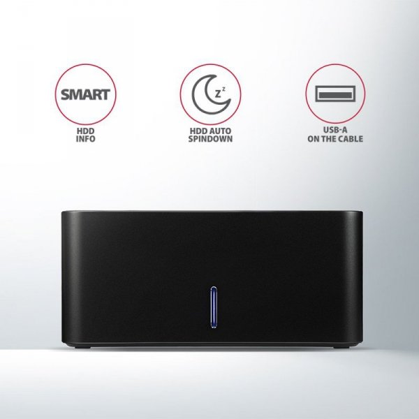 AXAGON ADSA-SN Stacja dokująca, USB 3.2 Gen 1 - 1x SATA 6G 2.5&quot;/3.5&quot; SSD/HDD